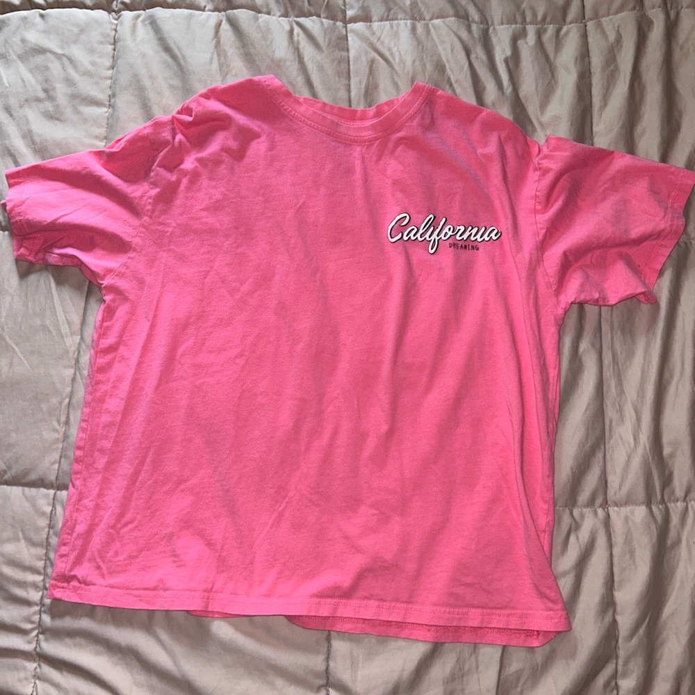 California Dreaming Hot Pink Summer T-Shirt Size M
